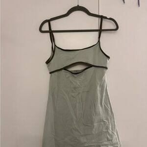 Out From Under Harri Cutout Green Mini Workout Dress